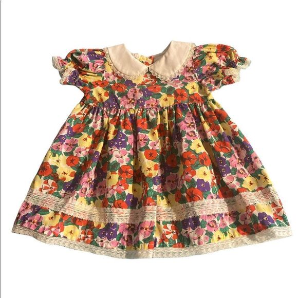 Nannette Girls Baby Floral Dress 0/6 Months - Picture 1 of 2
